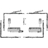 MACO SKB-Z Grundkarton, Schema A, 160 kg, Versatz 13 mm, links, silber (455506)