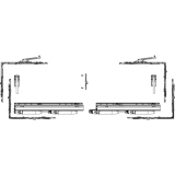 MACO SKB-Z Grundkarton, Schema A, 200 kg, Versatz 9 mm, rechts, silber (455513)