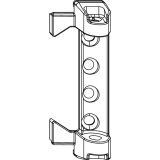 MACO Scherenlager aufschraubbar 12/18 mm, 120 kg, silber (54694)