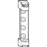 MACO Scherenlager PVC, 3 mm Positionszapfen, 100 kg, wei� (204039)