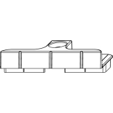 MACO Schlieteil, Falzluft 12 mm, Euronut 6/8/4, silber (34921)