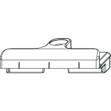 MACO Schlieteil, Euronut 7/8/4, Falzluft 12 mm, silber (34902)