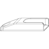 MACO Schlie�teil Falzluft 12 glatt, Eurofalz 18, 9V, 2 Verschraubungen (34943)