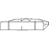 MACO Schlieteil Falzluft 12 glatt, Eurofalz 18, 9V, Schrgverschraub. (34980)