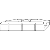 MACO Schlieteil Falzluft 12 glatt, Eurofalz 20, 9V, Schrgv. (34981)