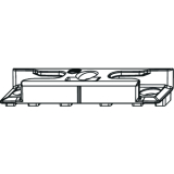 MACO Schlieteil iS, Euronut 7/8/4, Falzluft 12 mm, silber (96564)