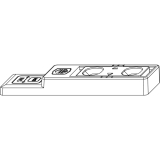 MACO-TRONIC Reedkontakt RVS f. Verschluss-/Kippberwachung, Kabel 10 m, grau