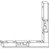 MACO Winkelbandunterlage fr Beschlagsnut, schwarz (40485)