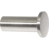 Mantelhaken Divanno  22 mm, Tiefe 30 mm, Edelstahl gebrstet