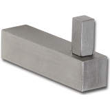 Mantelhaken Tenam H�he 33 mm, Tiefe 65 mm, Edelstahl geb�rstet