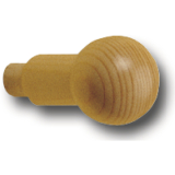 Mantelhaken Hesat zum Einbohren  12 x 15 mm, Tiefe 67 mm, Fichte roh