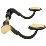 MARCHESI Drckerpaar POSTHORN, Messing patiniert