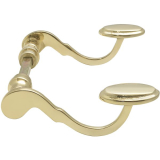 MARCHESI Drckerpaar POSTHORN, Messing poliert