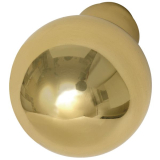 MARCHESI Knopfdrckerlochteil Kugelform,  50 mm, Messing poliert