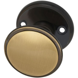 MARCHESI Trknopf rund - auf Ros.m. Facette (Flachform),  55 fest Messing pat.