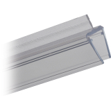 Wasserabweisprofil m. Lippe f. Serie Fit f. 6-8 mm, 2500 mm, transparent (69106)