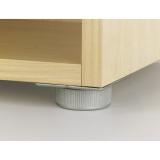 Mbelgleiter verstellbar-Anschraubplatte  50 mm, Kunststoff schwarz