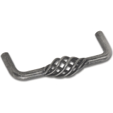 Griff Cage LA 96 mm, Breite 104 mm, Stahl altzinn antik