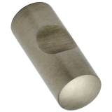 Knopf Subra � 10 mm, Tiefe 24 mm, Edelstahl geb�rstet