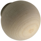 Knopf Olwen � 30 mm, Tiefe 34 mm, Ahorn roh