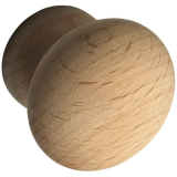 Knopf Hemera � 25 mm, Tiefe 26 mm, Buche ged�mpft roh