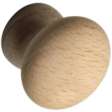 Knopf Hemera  35 mm, Tiefe 28 mm, Kiefer roh