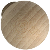 Knopf Olwen � 30 mm, Tiefe 34 mm, Buche roh