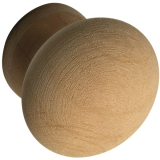Knopf Hemera  35 mm, Tiefe 28 mm, Kiefer roh