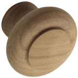 Knopf Hylas � 40 mm, Tiefe 25 mm, Kiefer roh