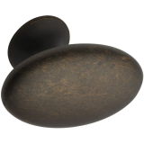M�belknopf OVAL SIMPLE B 30 mm, H 35 mm, Zinkdruckguss antik braun
