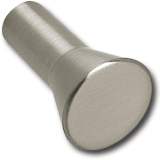 Knopf Karme � 15 mm, Tiefe 24 mm, ZN Edelstahl Effekt