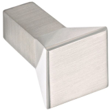 Knopf Flora Breite 15 mm, Tiefe 24 mm, ZN Edelstahl Effekt