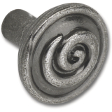 Knopf Ian Smith � 30 mm, Tiefe 29 mm, ZN altsilber