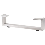 Mbelkufe Breite 500 mm, Hhe 100 mm, Edelstahl gebrstet