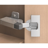 BLUM Aufsteckteil-Scharnier gekrpfter Bandarm, BLUMOTION 973A, Stahl verni.