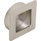 Muschelgriff Annea Breite 50 mm, Einlass � 45 mm, ZN Edelstahl Effekt