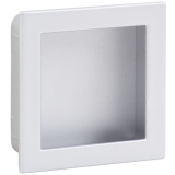 Muschelgriff Ladra Breite 56 mm, Einlassma� 50 x 50 mm, ZN Edelstahl Effekt