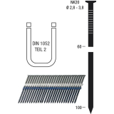 Nagelstreifen NK20 3,1 x 80 mm HBK blank geharzt Kunststoffgebunden 20 Grad