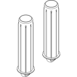 HAWA-Ordena 70/F Bodenfhrung gefedert, 1 Glastr (ESG/VSG)