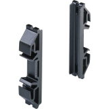 HETTICH SYSTEMA TOP 2000 Orgaclip, Kunststoff schwarz