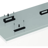 PS40 PS10 Clipteil Befestigung der - Laufschiene, Schrauben, Kunststoff schwarz