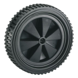 PVC-Rad schwarz mit Stollenprofil 150 x 32 x 12 mm Nabenbreite 34 mm