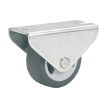 Parkett-Bockrolle 50x19 mm , TPE-Rad grau