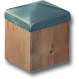 Kappe fr Holzpfosten 90x 90 mm Edelstahl