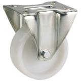 Polyamid-Bockrolle mit Gleitlager 80 x 30 mm/Platte 100 x 85 mm