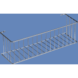 VAUTH-SAGEL STANDARD Putzmittelkorb 332 x 100 x 105 mm, Stahldraht RAL 9006