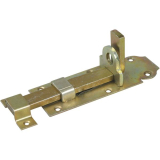 Querriegel gerade m. Schlaufe, Platte 140 x 55 mm, Stahl gelb passiviert