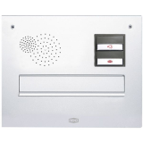 Frontplatte eckig, 360 x 280 mm, silber eloxiert