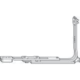 ROTO NT Eckumlenkung fr Rundbogen-/Schrgfenster, silber (255273)