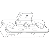 ROTO NT Designo/Designo2 Mittelschlieer verdeckt, Flgelteil (450984)
